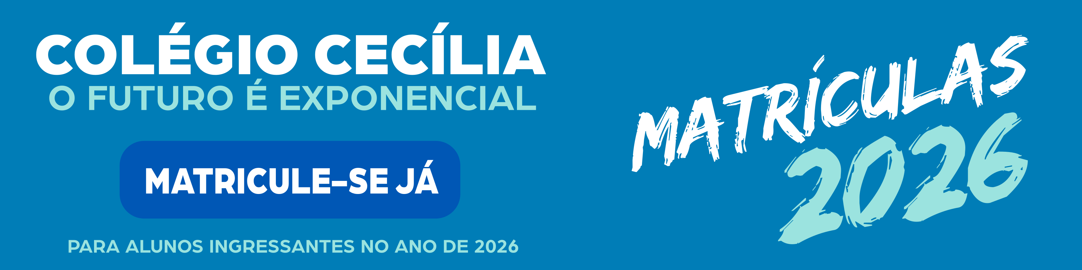 Banner da Campanha de Matrículas